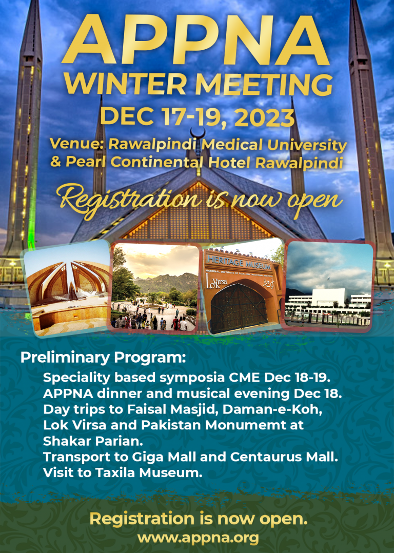 APPNA Winter Meeting 2023 Pakistan APPNA